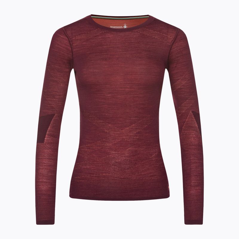 Women's thermal base layer Smartwool Intraknit Merino 200 Crew black cherry