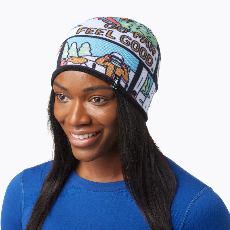 Smartwool Winter Adventure Print coloured beanie SW018104150 8