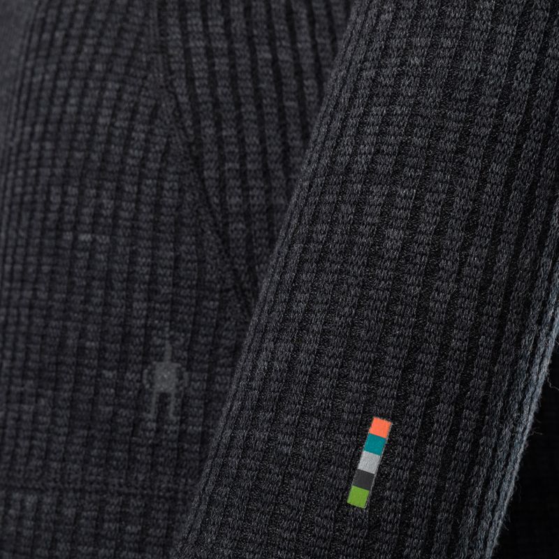 Women's thermal base layer Smartwool Thermal Merino Rib Turtleneck charcoal heather 3