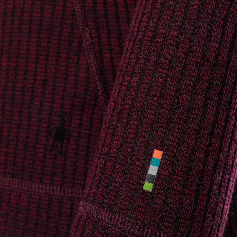 Women's thermal base layer Smartwool Thermal Merino Rib Turtleneck black cherry heather 3