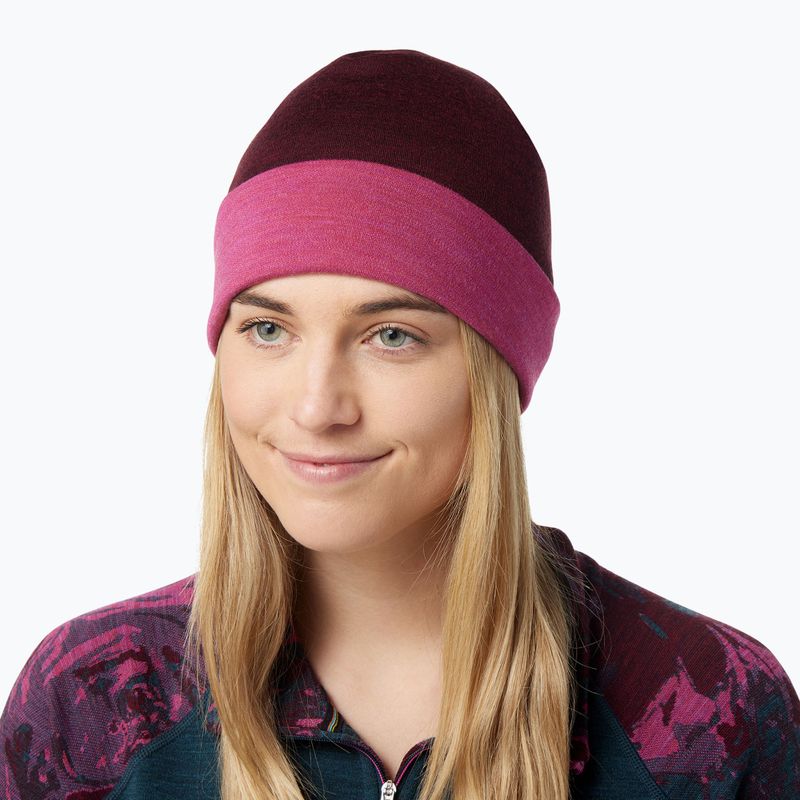 Smartwool Thermal Merino Reversible Cuffed winter beanie pink SW0SW956J61 5