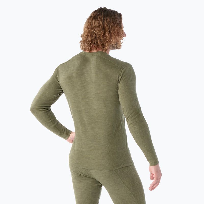 Men's thermal base layer sweatshirt Smartwool Merino 250 Baselayer Crew Boxed winter moss heather 2