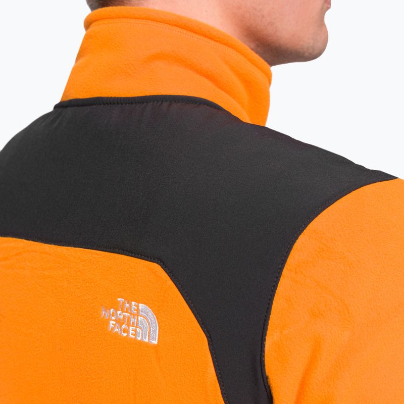 Men's fleece sweatshirt The North Face Glacier Pro FZ black and orange NF0A5IHS7Q61 5