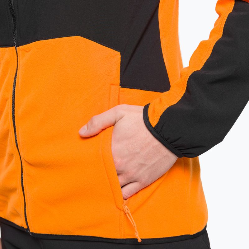 Men's fleece sweatshirt The North Face Glacier Pro FZ black and orange NF0A5IHS7Q61 7