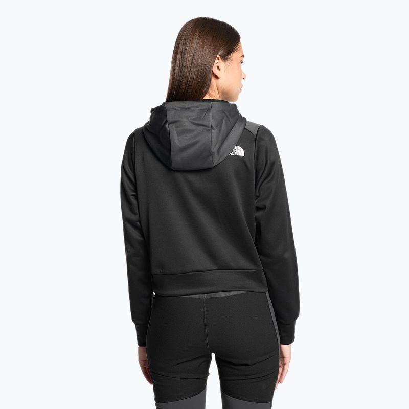 Women's trekking sweatshirt The North Face Reaxion Fleece P/O Hoodie black/grey NF0A7ZACKT01 2