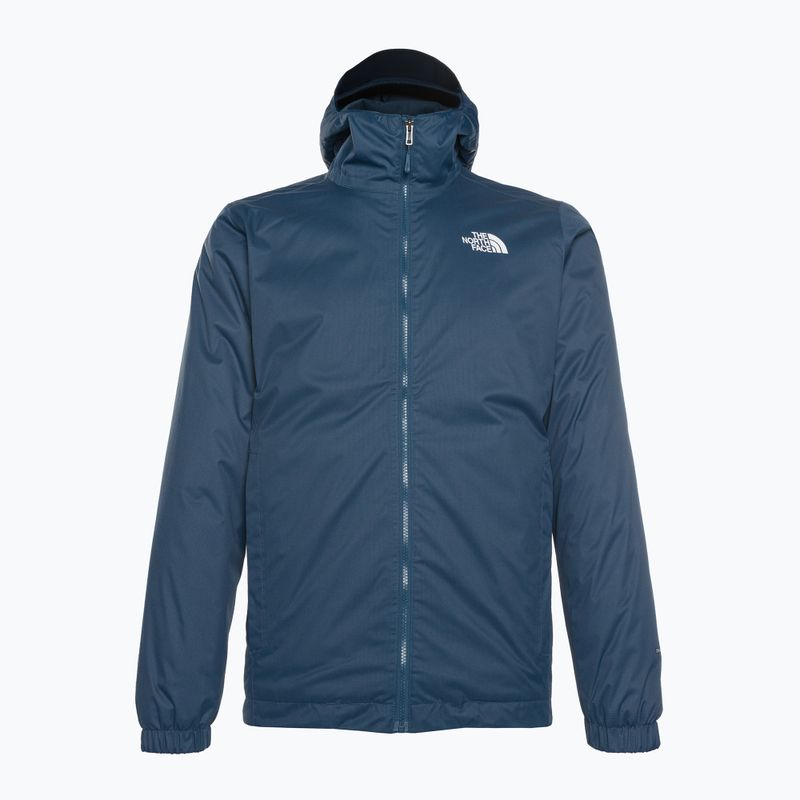 Men's rain jacket The North Face Quest Insulated shady blue/black heather