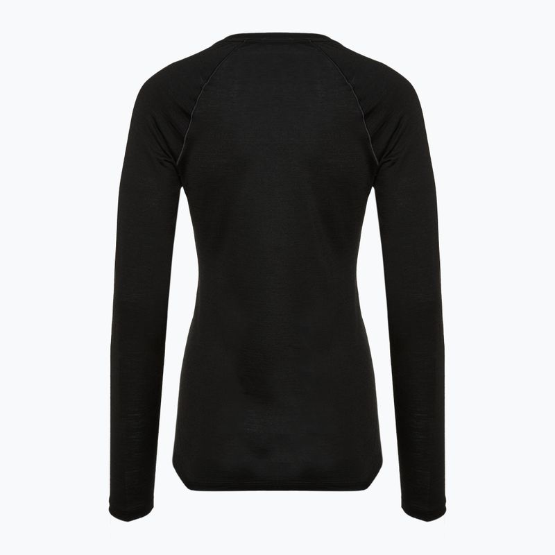 Women's thermal active sweatshirt Smartwool Classic All-Season Merino Base Layer Crew Boxed black 2
