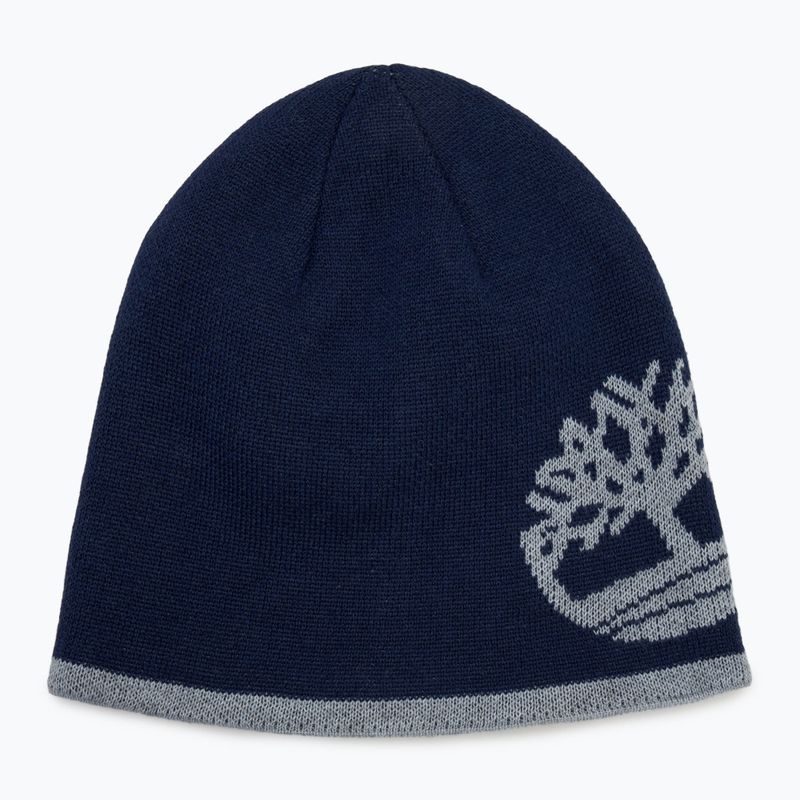 Men's Timberland Reversible Logo Beanie peacoat winter cap