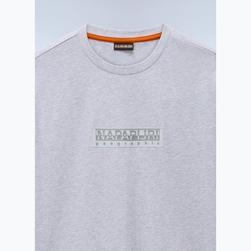 Men's T-shirt Napapijri S-Box Logo light grey melange 6
