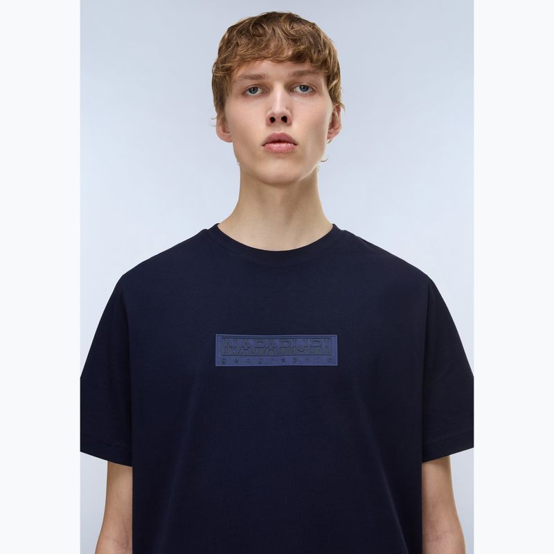 Men's T-shirt Napapijri S-Box Logo blu marine 3