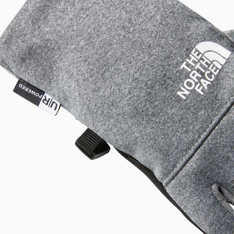 Children's trekking gloves The North Face Recycled Etip medium grey heather 9