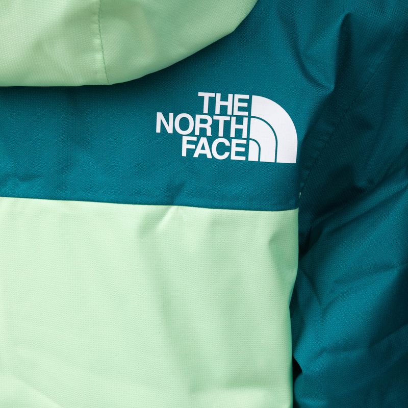 The North Face Teen Snowquest Plus Insulated turquoise children's ski jacket NF0A7X3O 6