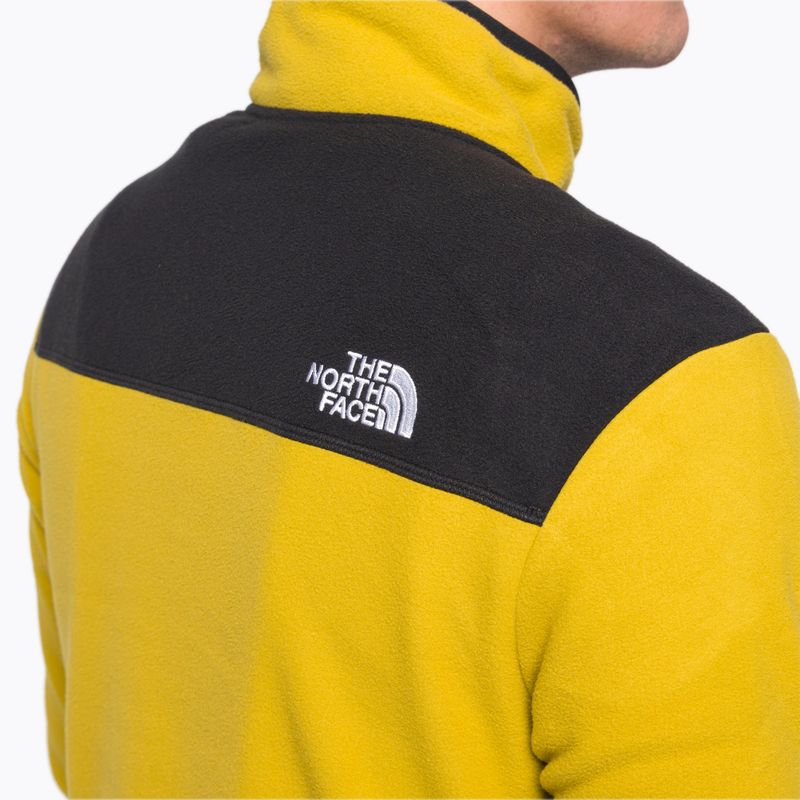 Men's fleece sweatshirt The North Face Homesafe Snap Neck Fleece Pullover yellow NF0A55HM76S1 5