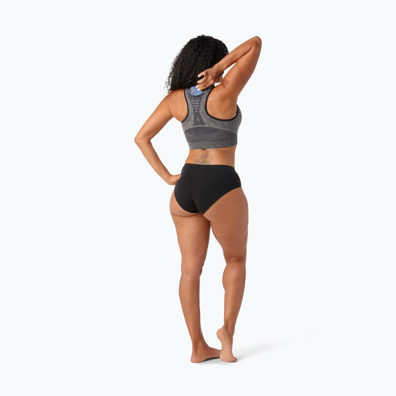 Smartwool Intraknit Racerback thermal bra black heather 2