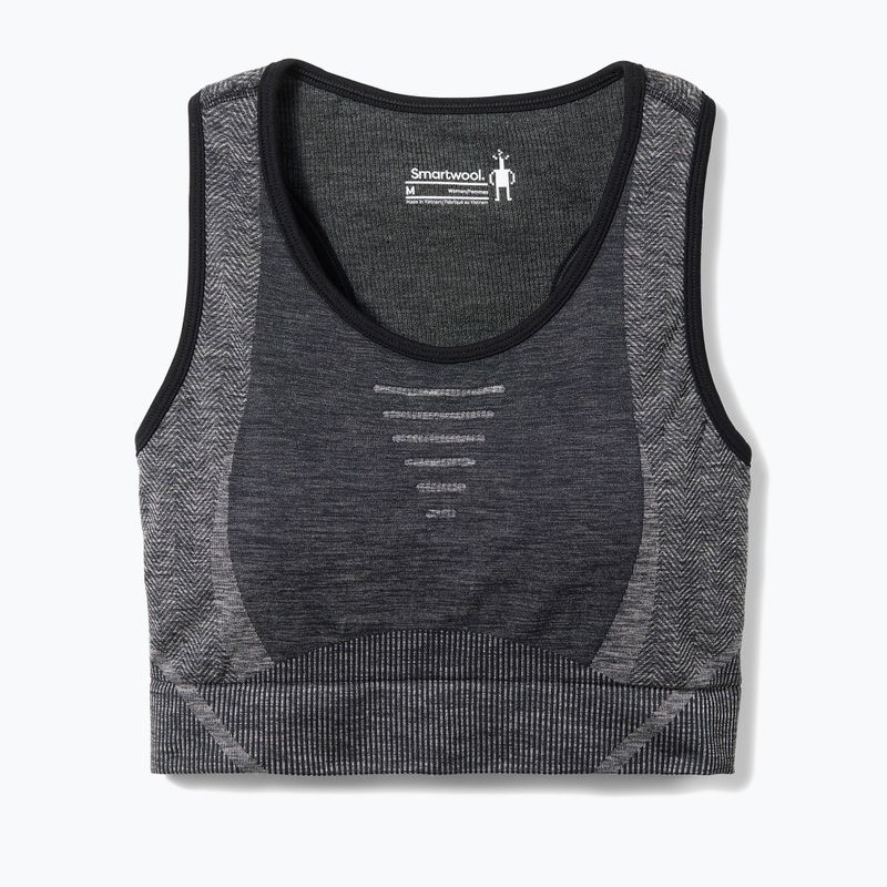 Smartwool Intraknit Racerback thermal bra black heather 3