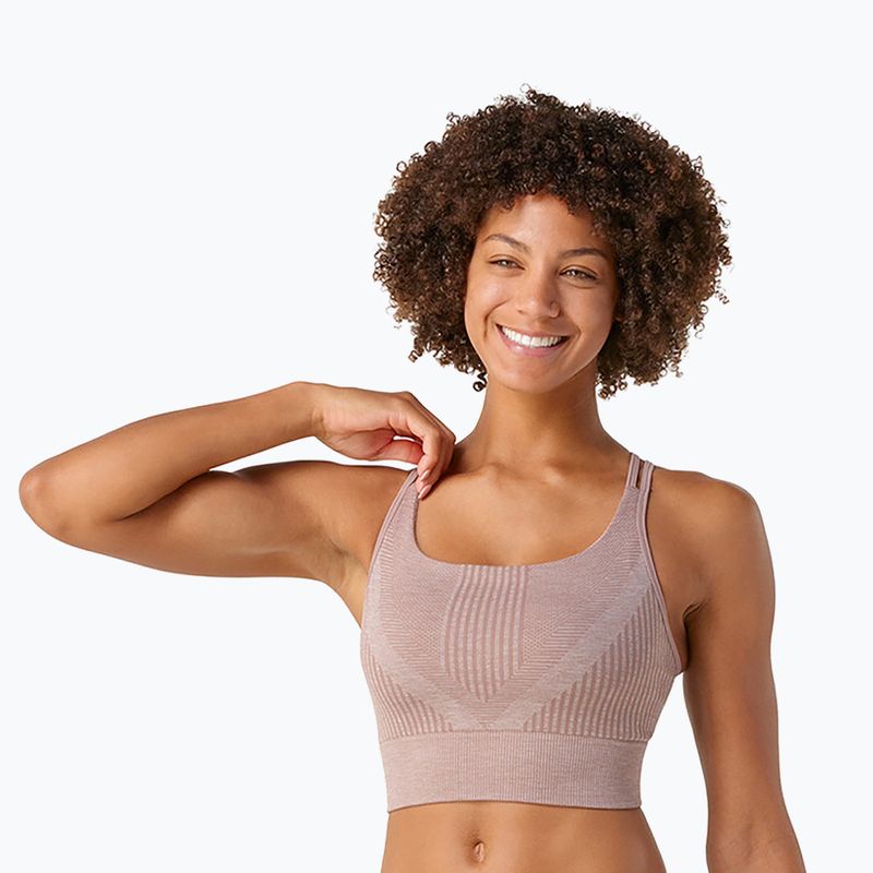 Smartwool Intraknit Strappy sandstone thermal bra