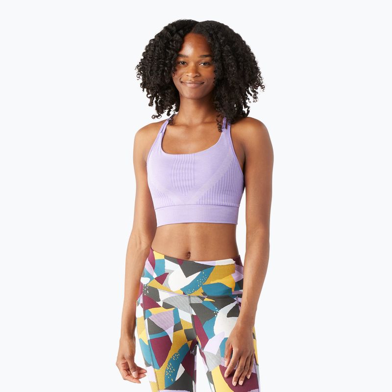 Smartwool Intraknit Strappy thermal bra ultra violet