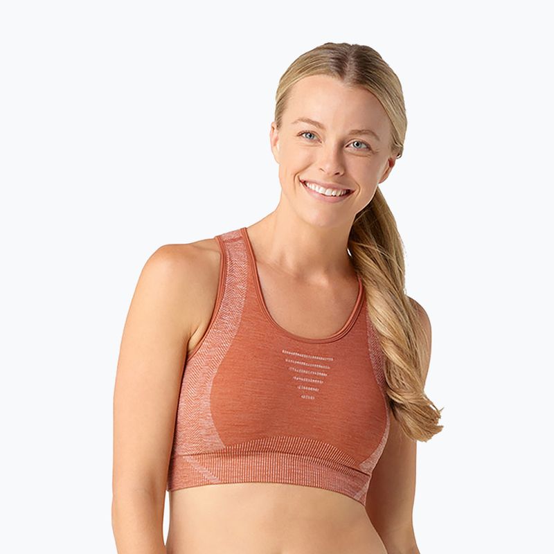 Smartwool Intraknit Racerback thermal bra copper