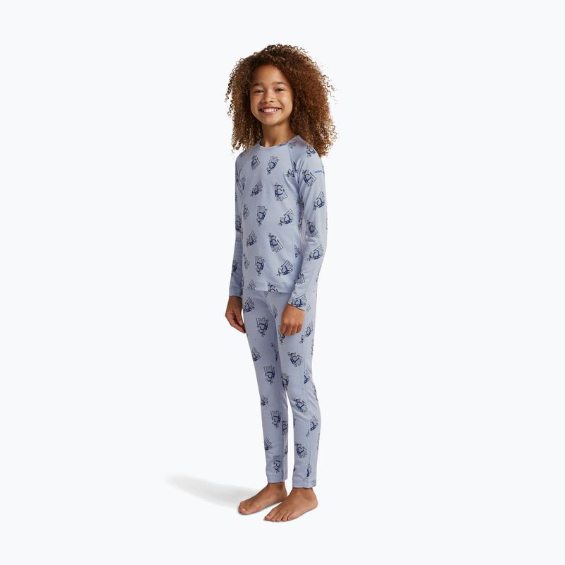 Children's thermal trousers icebreaker Merino 200 Oasis Bear Tour zinc blue/aop 4