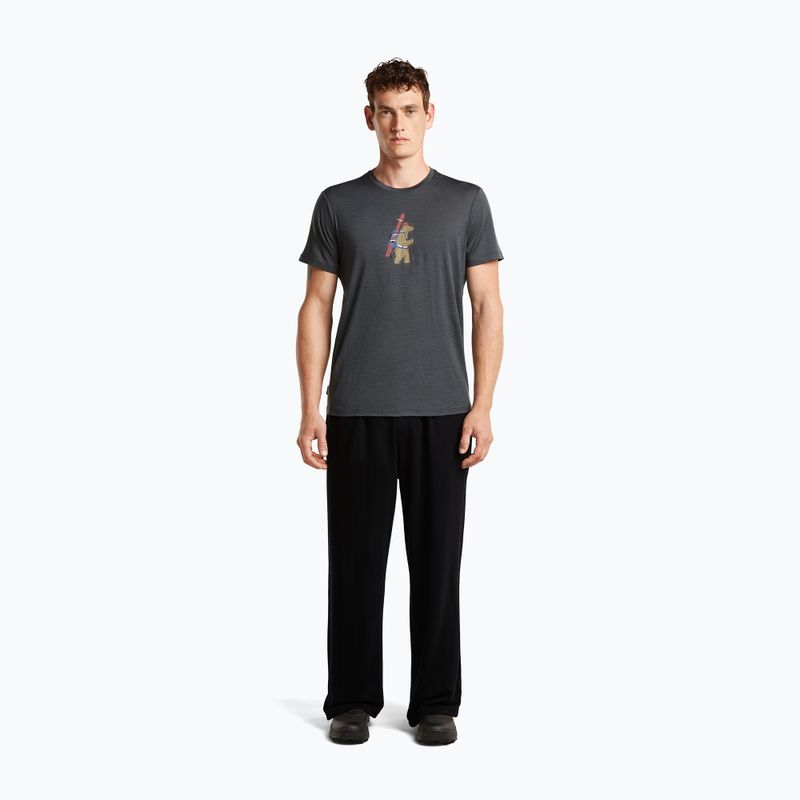 Men's icebreaker Merino 150 Tech Lite Bear Tour obsidian T-shirt 2