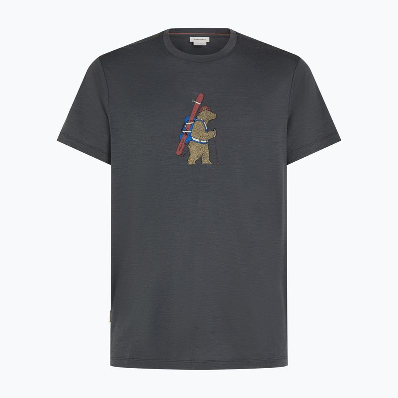 Men's icebreaker Merino 150 Tech Lite Bear Tour obsidian T-shirt 7