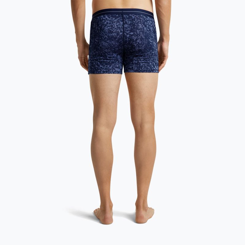 Men's thermal boxers Icebreaker Merino 150 Anatomica Moss Bloom midnight navy/aop 4