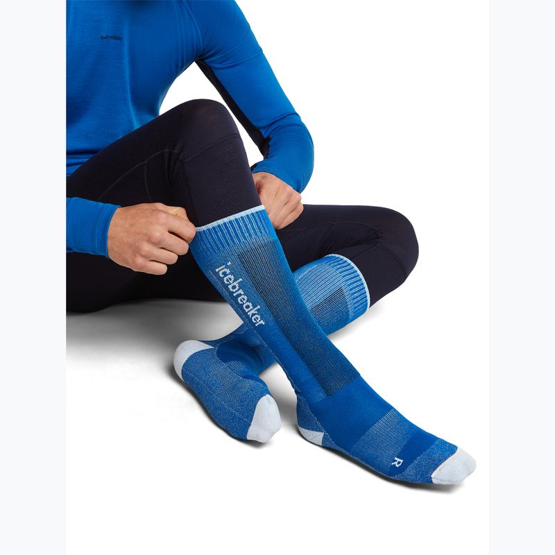 Men's ski socks Icebreaker Merino Ski+ lazuri/snow/midnavy 4