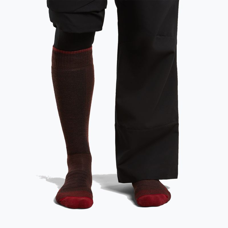 Men's ski socks icebreaker Merino Ski+ Medium OTC bittersweet/port/black 3
