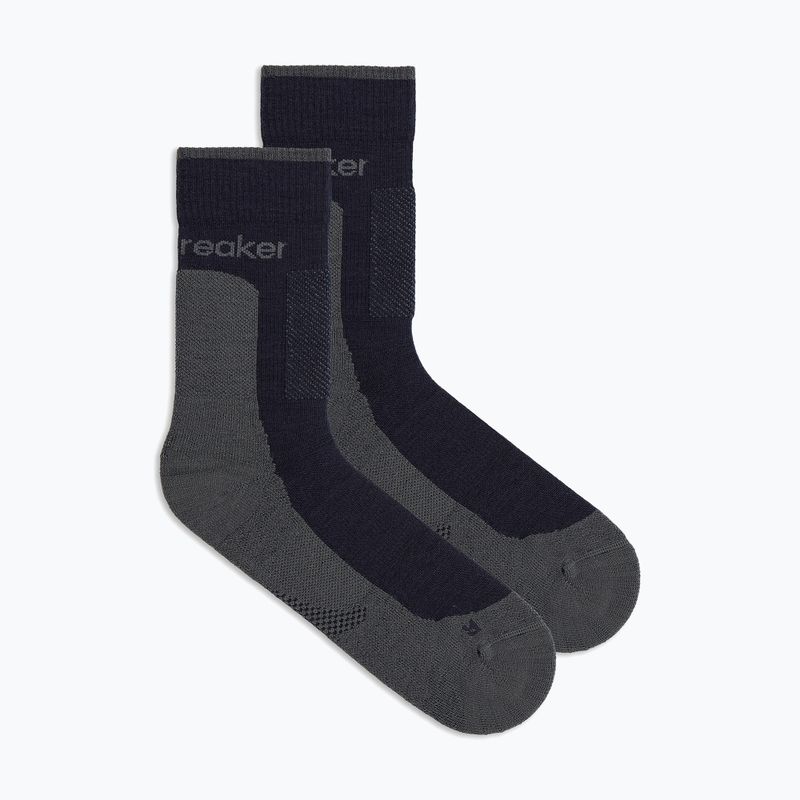 Men's socks Icebreaker Merino Hike+ Medium Crew midnight navy/obsidian