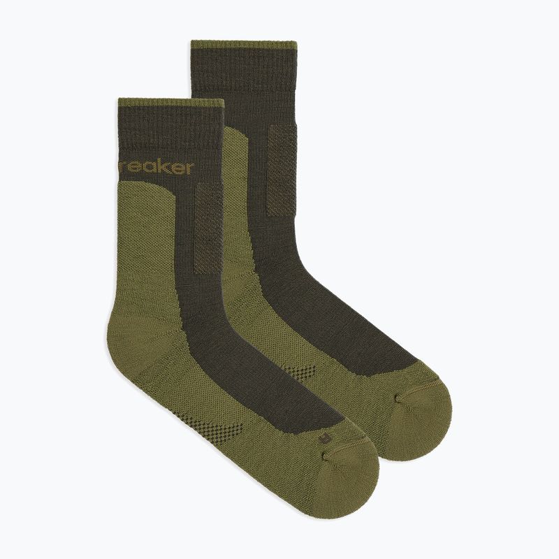 Men's socks Icebreaker Merino Hike+ Medium Crew dark loden/sphagnum