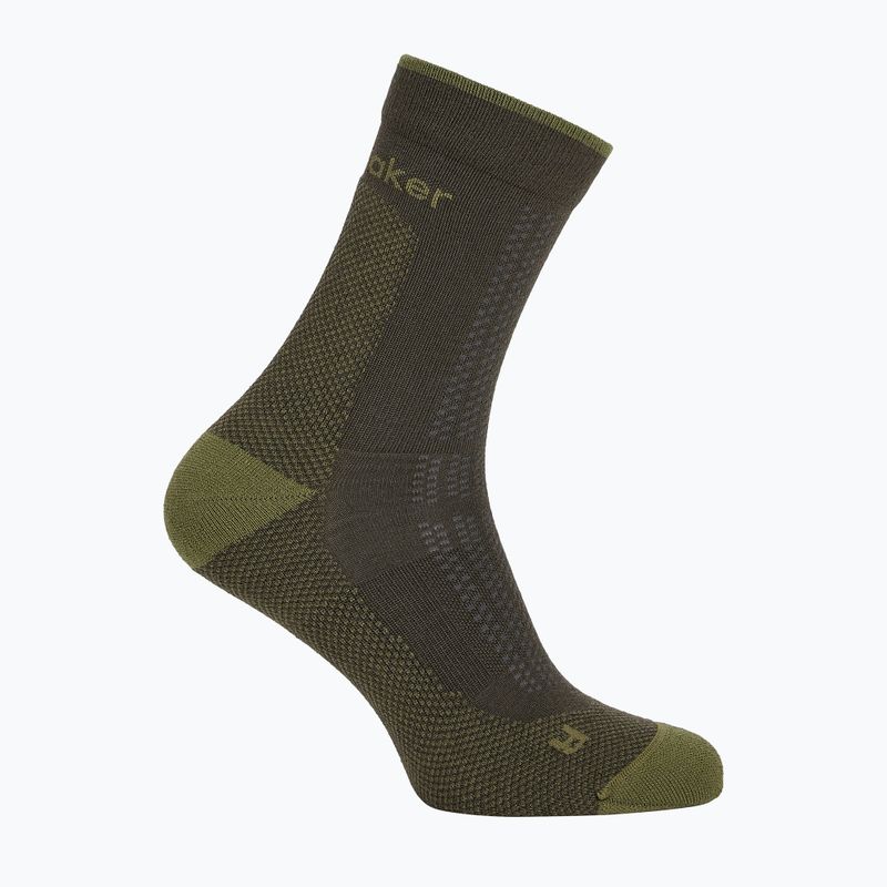 Men's socks Icebreaker Merino Hike+ Ultralight Quarter dark loden/sphagnum 2