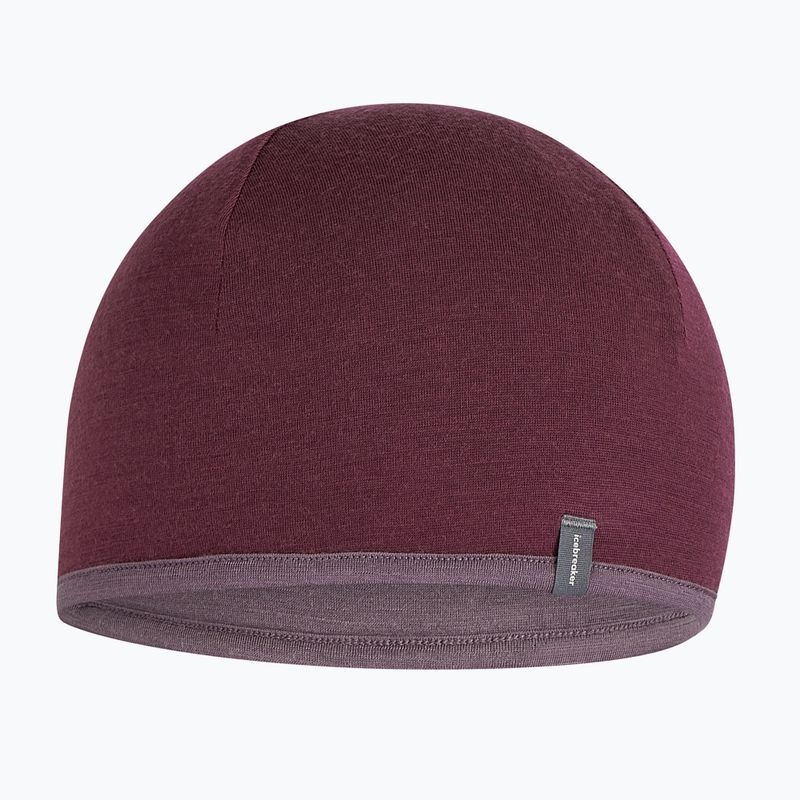 Hat icebreaker Merino 200 Oasis Reversible Beanie berry/grey plum 3