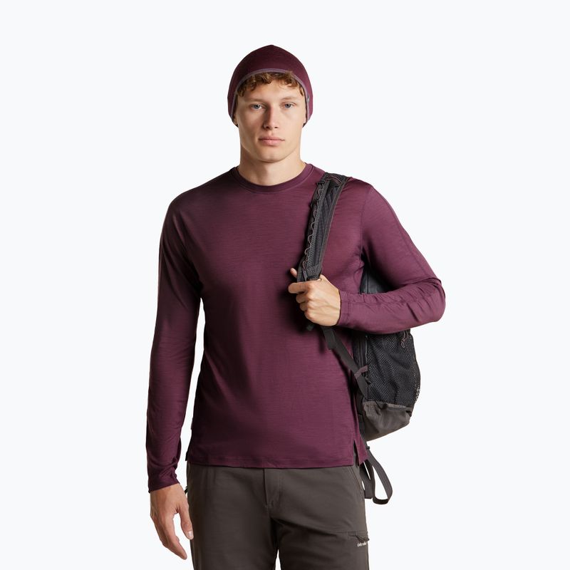 Hat icebreaker Merino 200 Oasis Reversible Beanie berry/grey plum 5