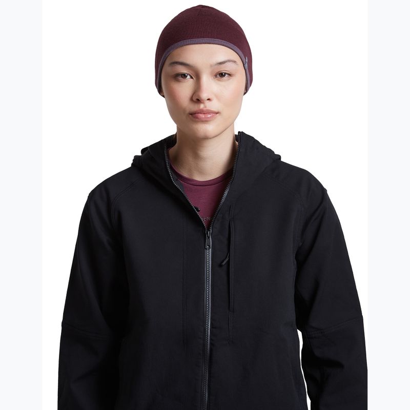 Hat icebreaker Merino 200 Oasis Reversible Beanie berry/grey plum 9