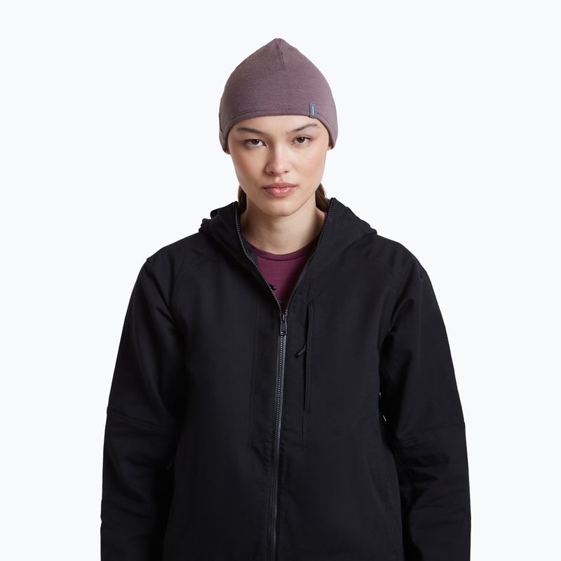 Hat icebreaker Merino 200 Oasis Reversible Beanie berry/grey plum 10