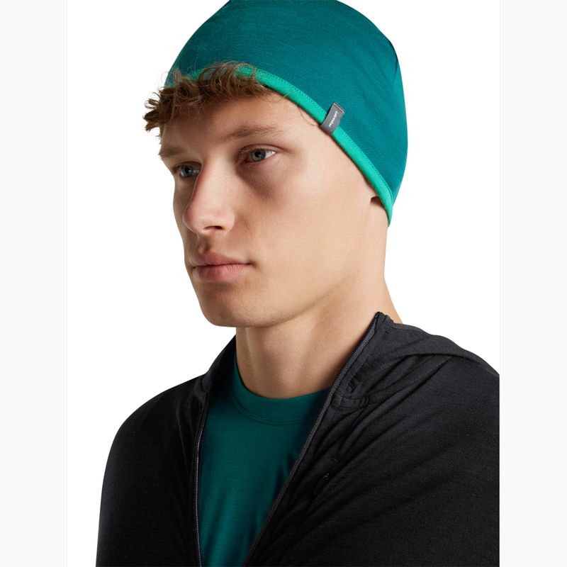 Hat icebreaker Merino 200 Oasis Reversible Beanie tidal teal/fresh 7