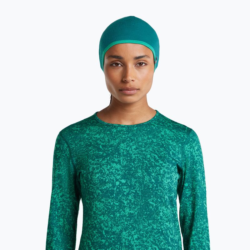 Hat icebreaker Merino 200 Oasis Reversible Beanie tidal teal/fresh 9