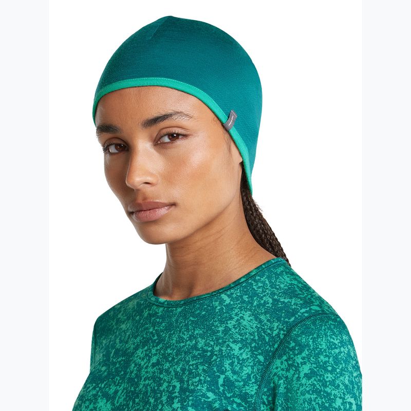 Hat icebreaker Merino 200 Oasis Reversible Beanie tidal teal/fresh 11
