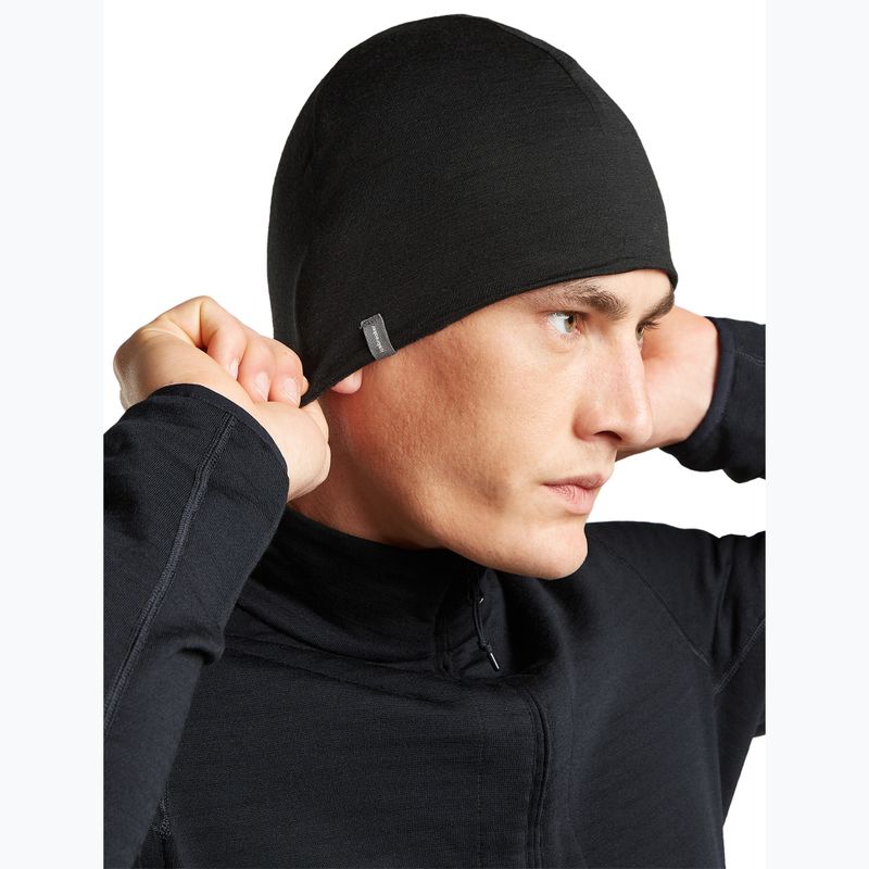 Hat icebreaker Merino 260 Oasis Vertex Reversible Beanie Chillwave black/obsidian 8
