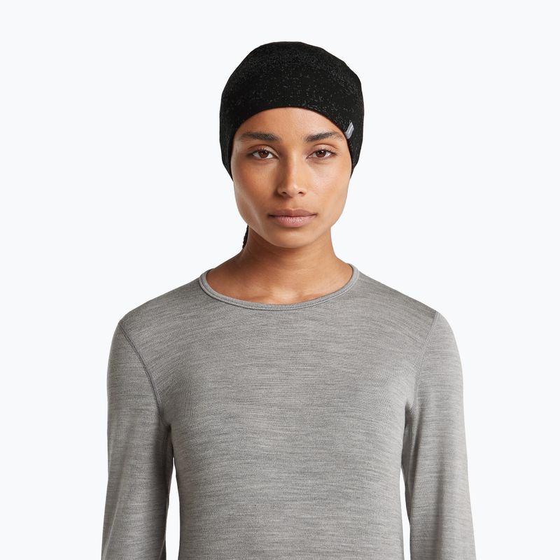 Hat icebreaker Merino 260 Oasis Vertex Reversible Beanie Chillwave black/obsidian 9