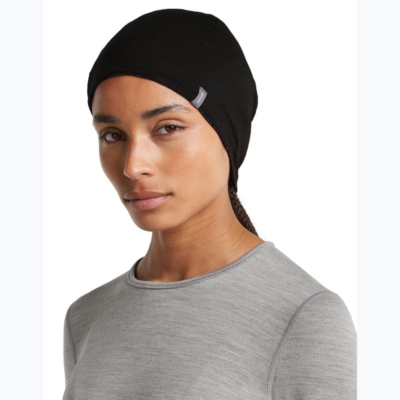 Hat icebreaker Merino 260 Oasis Vertex Reversible Beanie Chillwave black/obsidian 10