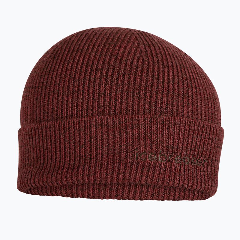 Winter hat icebreaker Merino All Day Toque Beanie port/bittersweet