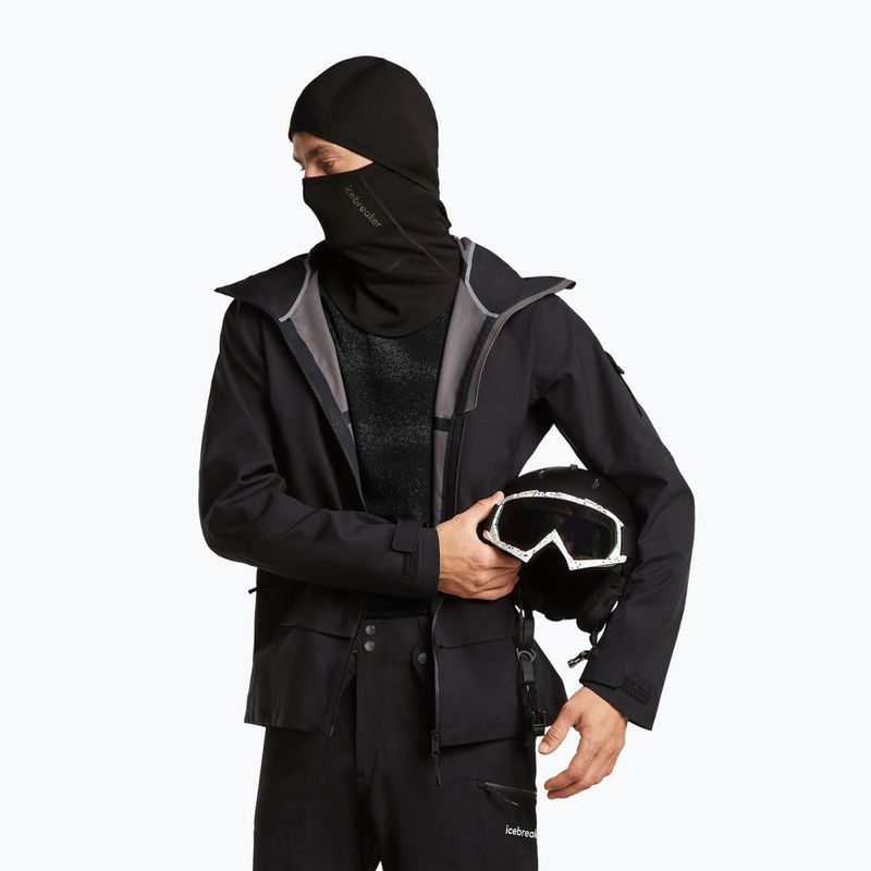 Balaclava Icebreaker Merino 360 RealFleece Elemental Balaclava black 3