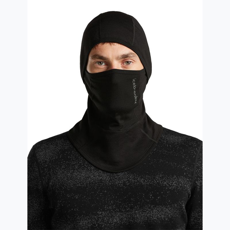 Balaclava Icebreaker Merino 360 RealFleece Elemental Balaclava black 5
