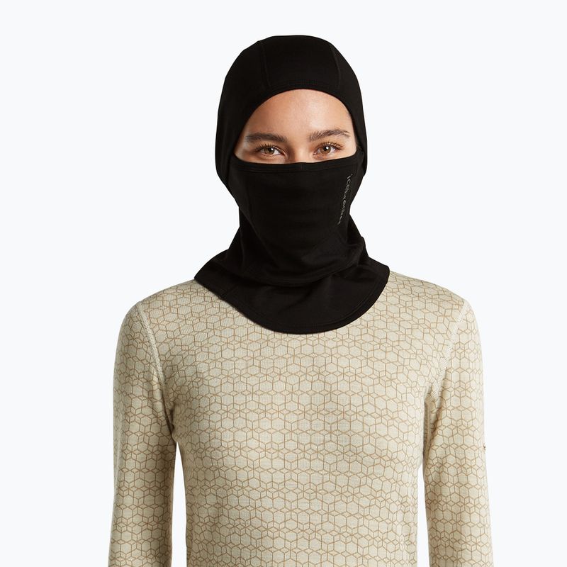 Balaclava Icebreaker Merino 360 RealFleece Elemental Balaclava black 7