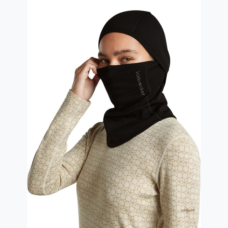 Balaclava Icebreaker Merino 360 RealFleece Elemental Balaclava black 8