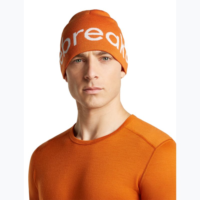 Winter hat icebreaker Merino Icebreaker Beanie spice/ecru heather 3