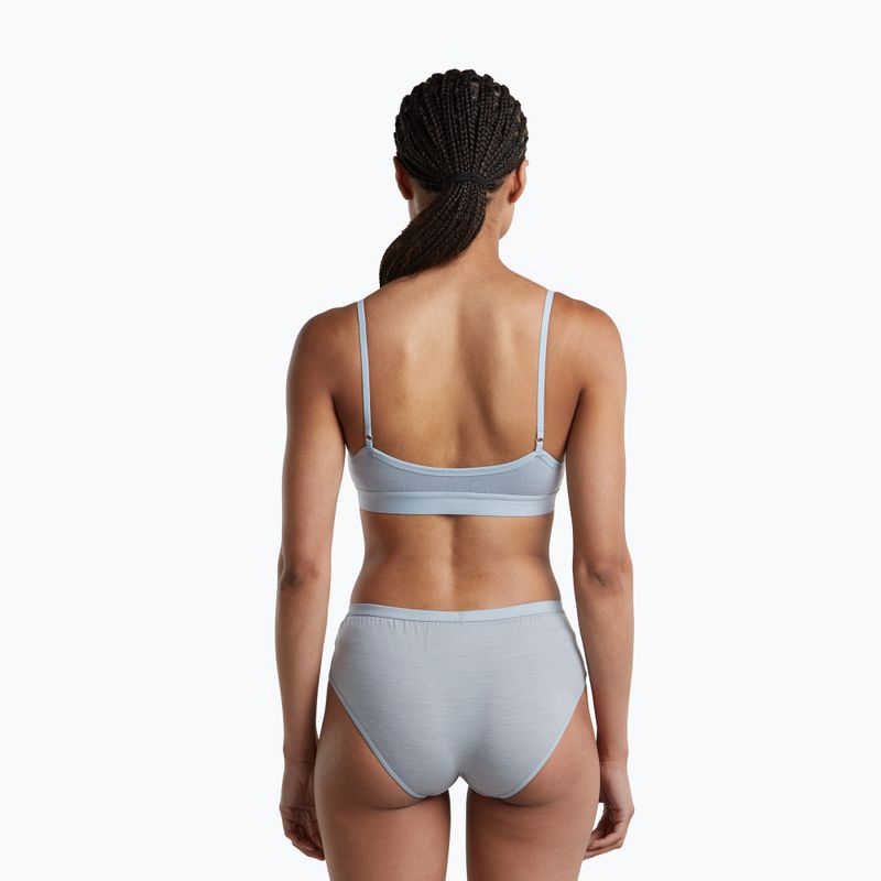 Thermal sports bra icebreaker Merino 150 Siren Bra Inserts zinc blue 4