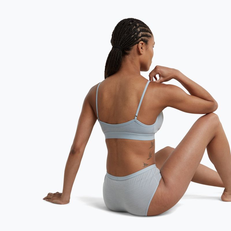 Thermal sports bra icebreaker Merino 150 Siren Bra Inserts zinc blue 5
