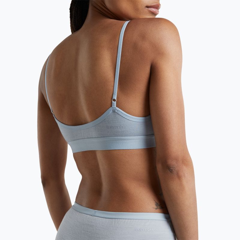 Thermal sports bra icebreaker Merino 150 Siren Bra Inserts zinc blue 6